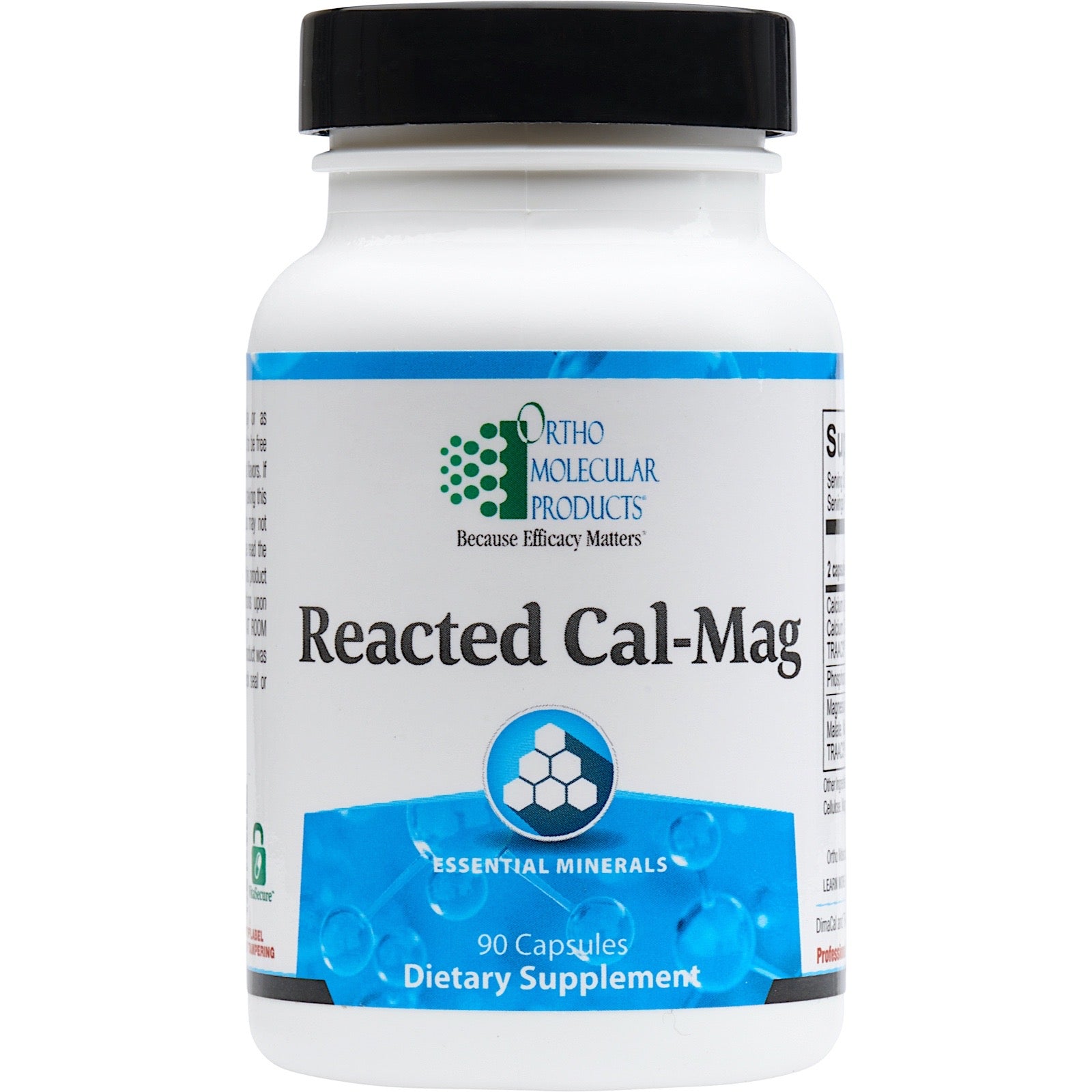 Ortho Molecular, Reacted Cal-Mag, 90 Capsules UPC 615033002527 | Hilife Vitamins